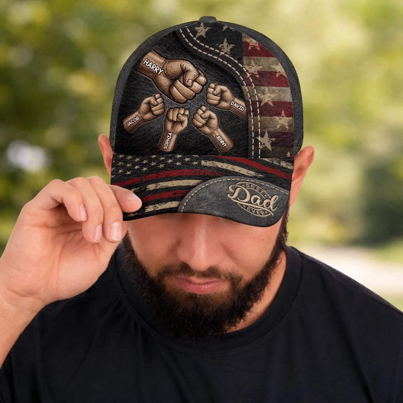 Custom Hat, All Over Print Classic Cap - Personalized Birthday Gifts For Dad, Grandpa - Dad And Grandpa Forever