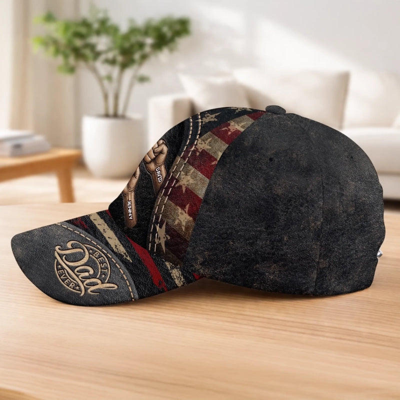 Custom Hat, All Over Print Classic Cap - Personalized Birthday Gifts For Dad, Grandpa - Dad And Grandpa Forever