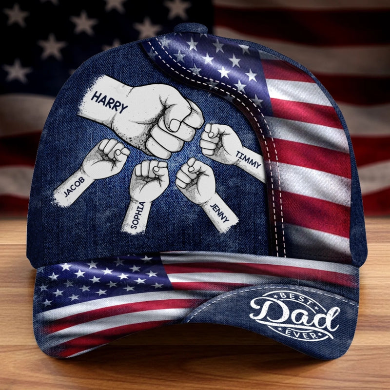 Custom Hat, All Over Print Classic Cap - Personalized Birthday Gifts For Dad, Grandpa - Grandpa Wisdom Lives On