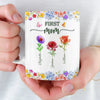 Custom Mug - Personalized Mother's Day Birthday Gifts For Mom, Grandma - A Lifetime Of Love In Bloom