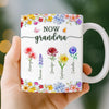 Custom Mug - Personalized Mother's Day Birthday Gifts For Mom, Grandma - A Lifetime Of Love In Bloom