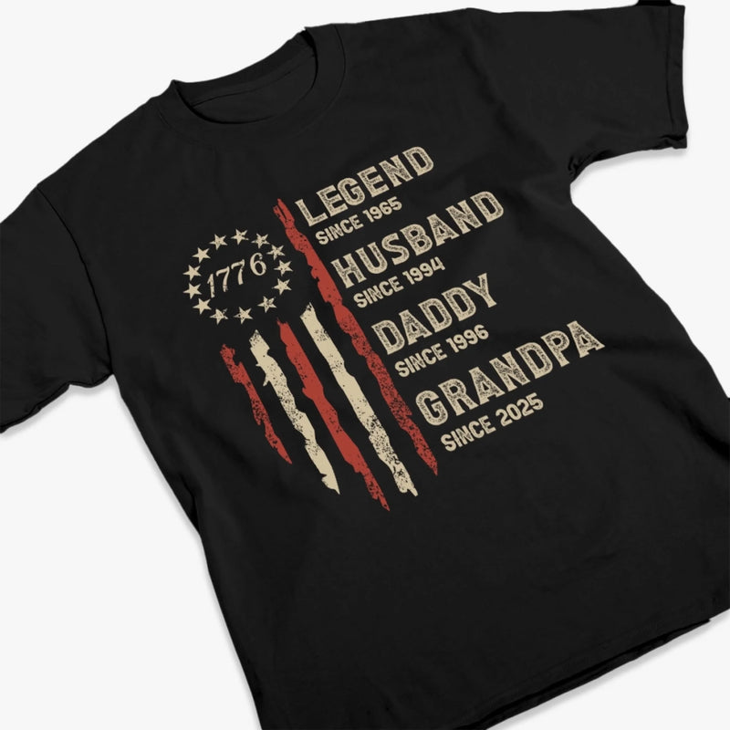 Custom Unisex T-shirt, Premium T-shirt, Hoodie - Personalized Birthday Gifts For Dad, Grandpa, Husband - Forever Awesome