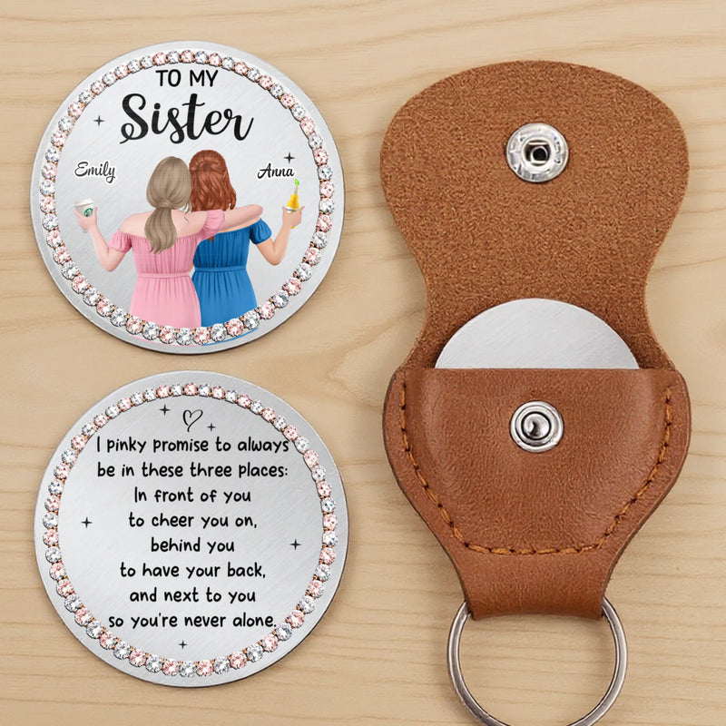 Custom Pocket Hug - Personalized Best Friend Birthday Gifts For Women, Besties, Sisters, BFF - My Bestie My Person
