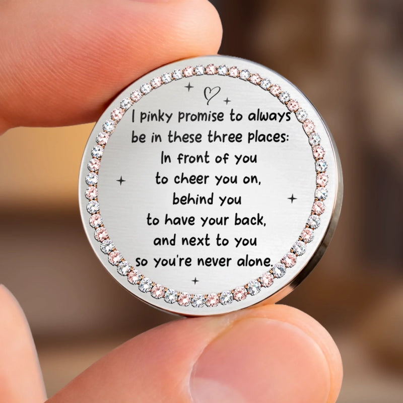 Custom Pocket Hug - Personalized Best Friend Birthday Gifts For Women, Besties, Sisters, BFF - My Bestie My Person