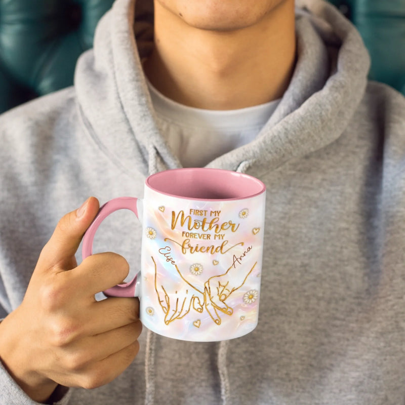 Custom 3D Inflated Effect Printed Accent Mug - Personalized Mother's Day Gifts For Mom, Daughter - Mom And Daughter Forever