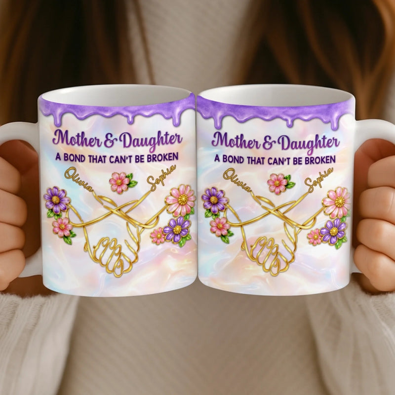 Custom Mug - Personalized Mother's Day Gifts For Mom, Daughter - A Mothers Love Grows