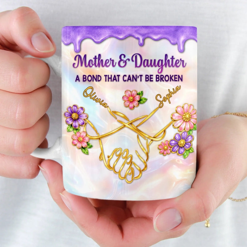 Custom Mug - Personalized Mother's Day Gifts For Mom, Daughter - A Mothers Love Grows