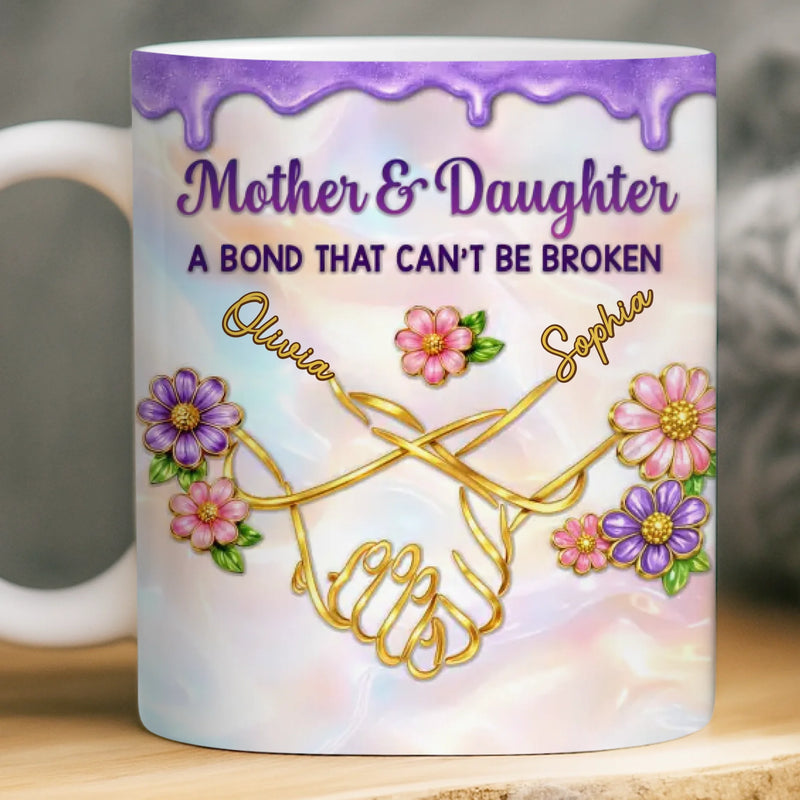 Custom Mug - Personalized Mother's Day Gifts For Mom, Daughter - A Mothers Love Grows