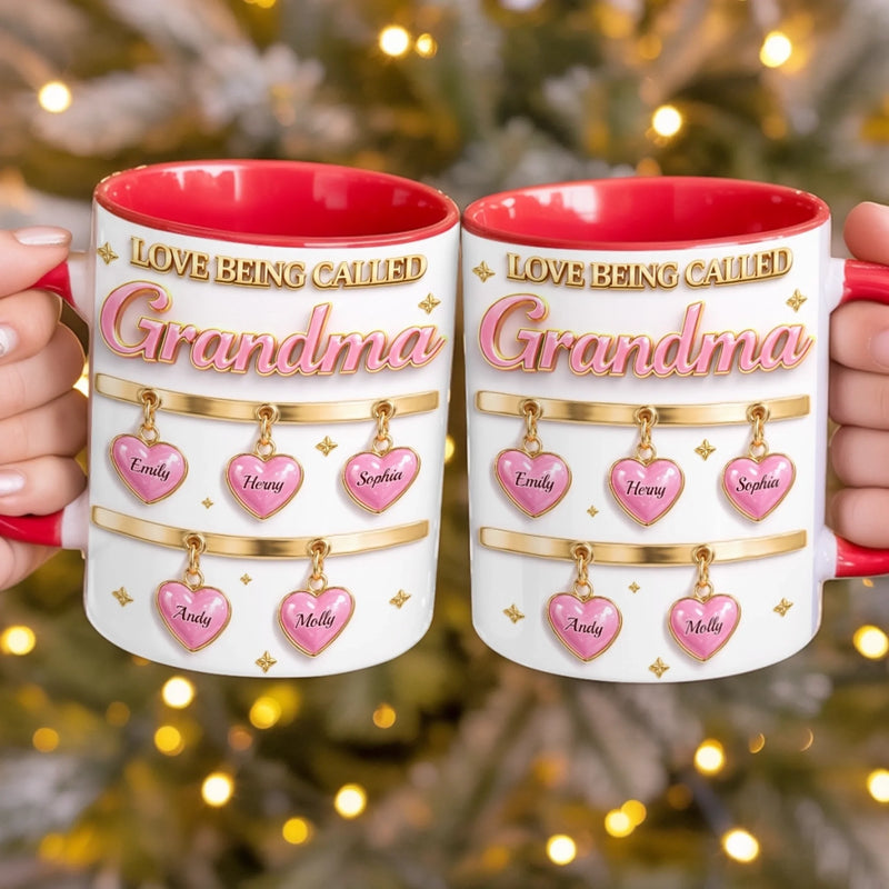 Custom 3D Inflated Effect Printed Accent Mug - Personalized Mother's Day Gifts For Mom, Grandma - Grandma And Mom Always