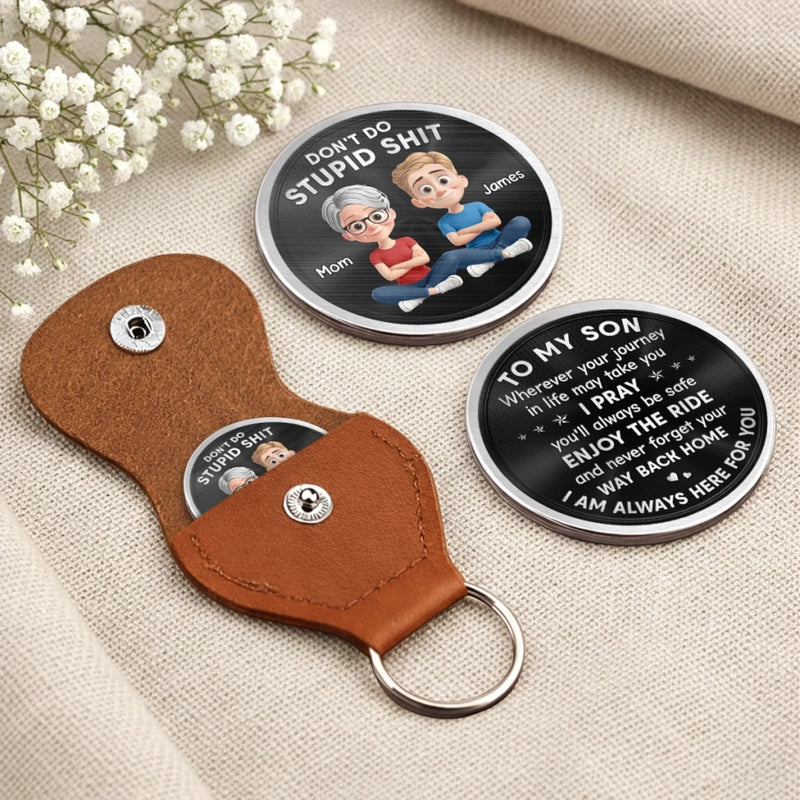 Custom Pocket Hug - Personalized Birthday Gifts For Mom, Son - Love You To The Moon