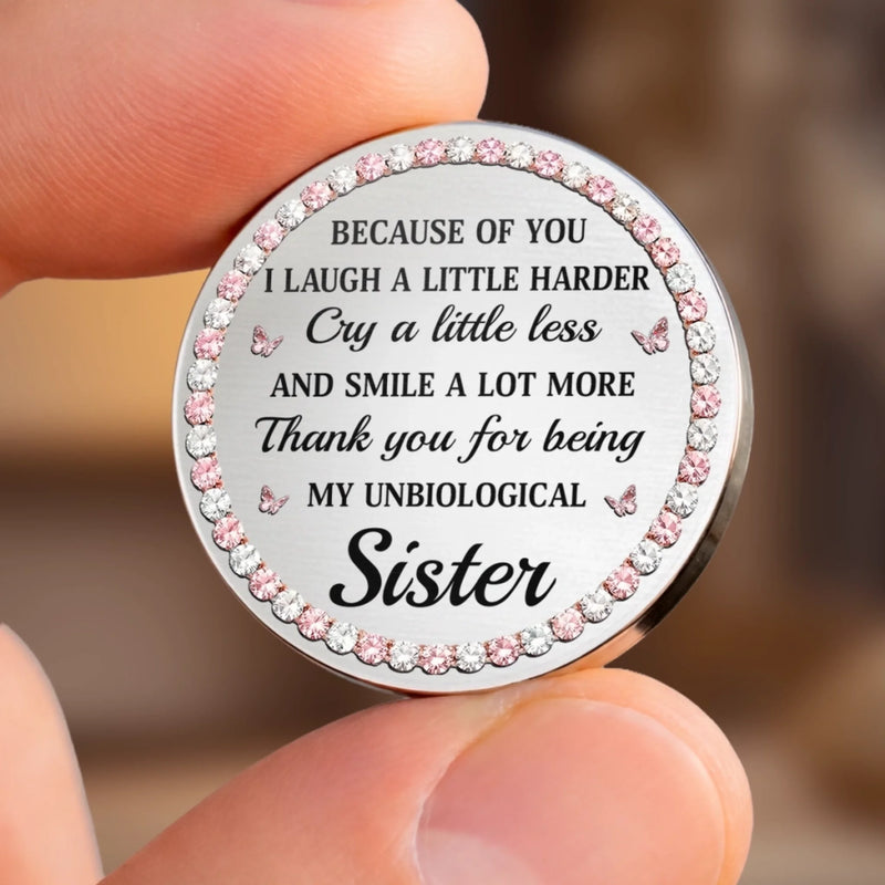 Custom Pocket Hug - Personalized Best Friend Birthday Gifts For Women, Besties, Sisters, BFF - Real Friendship Never Fades