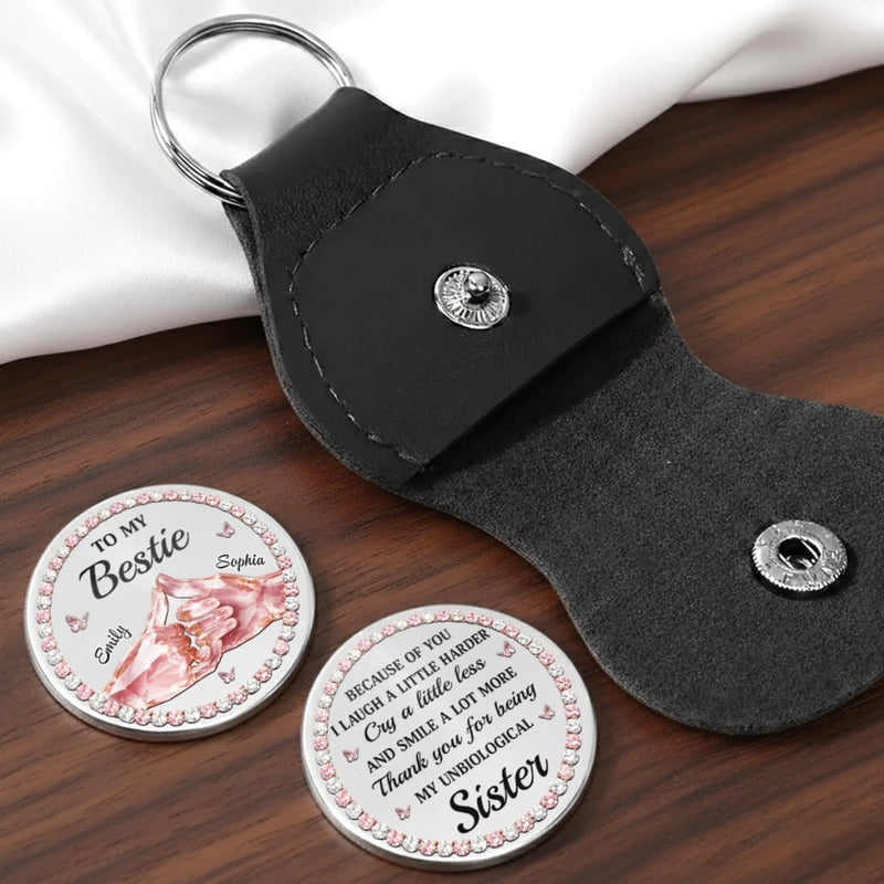 Custom Pocket Hug - Personalized Best Friend Birthday Gifts For Women, Besties, Sisters, BFF - Real Friendship Never Fades