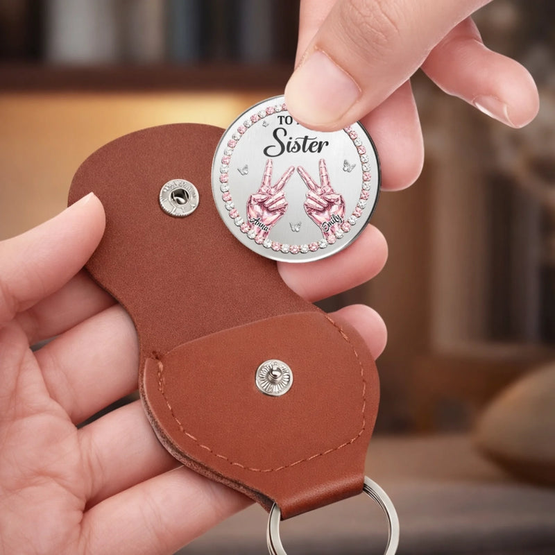 Custom Pocket Hug - Personalized Best Friend Birthday Gifts For Women, Besties, Sisters, BFF - A Bond That Never Ends