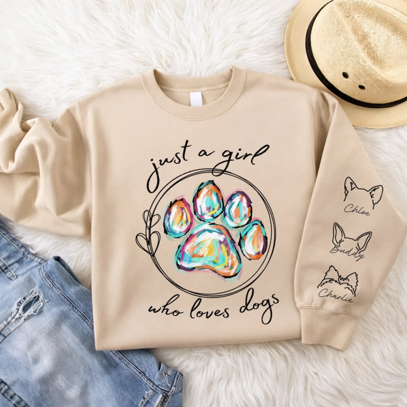 Custom Unisex Sweatshirt, Hoodie With Design On Sleeve -Personalized Birthday Gifts For Dog Cat Lovers, Dog Dad And Mom, Cat Owners - Fur Baby Club
