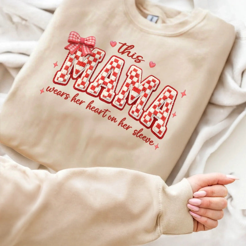 Custom Unisex Sweater, Hoodie - Personalized Mother's Day Birthday Gifts For Mom, Grandma - Mama’s Love, Always Close