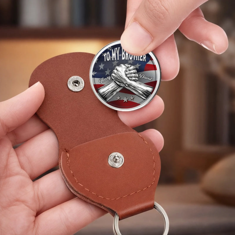 Custom Pocket Hug - Personalized Birthday Gifts For Brother - Together We Rise Brothers