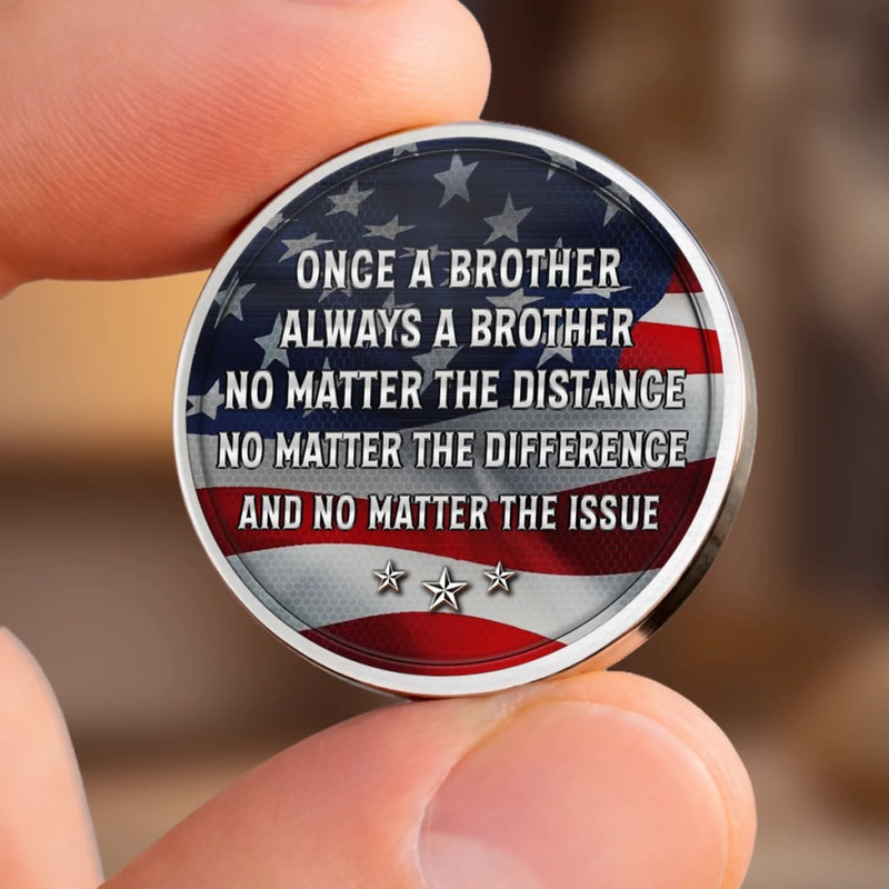 Custom Pocket Hug - Personalized Birthday Gifts For Brother - Together We Rise Brothers