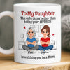 Custom 3D Inflated Effect Printed Mug - Personalized Mother's Day Gifts For Mom, Daughter - Mom And Daughter Bond