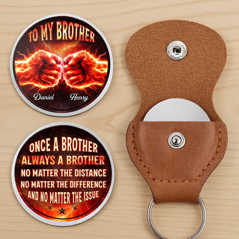 Custom Pocket Hug - Personalized Birthday Gifts For Brother - Brothers Beyond Blood