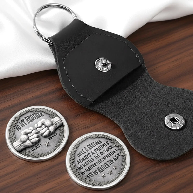 Custom Pocket Hug - Personalized Birthday Gifts For Brother - Unbreakable Bond Of Brothers