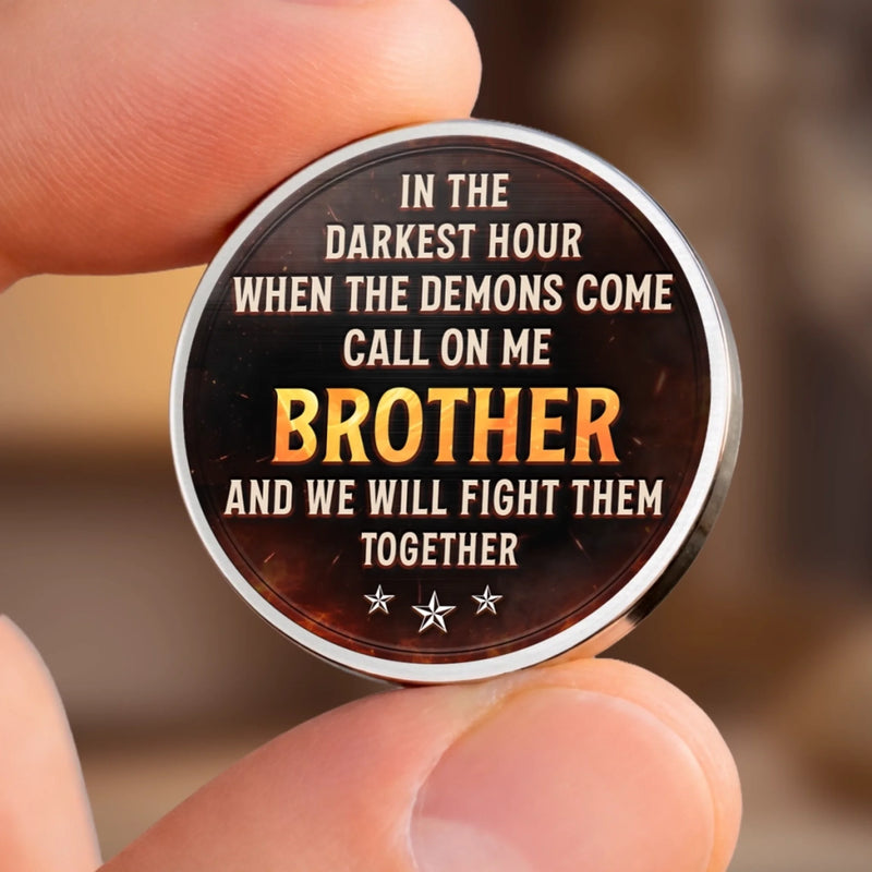 Custom Pocket Hug - Personalized Birthday Gifts For Brother - Born To Be Brothers