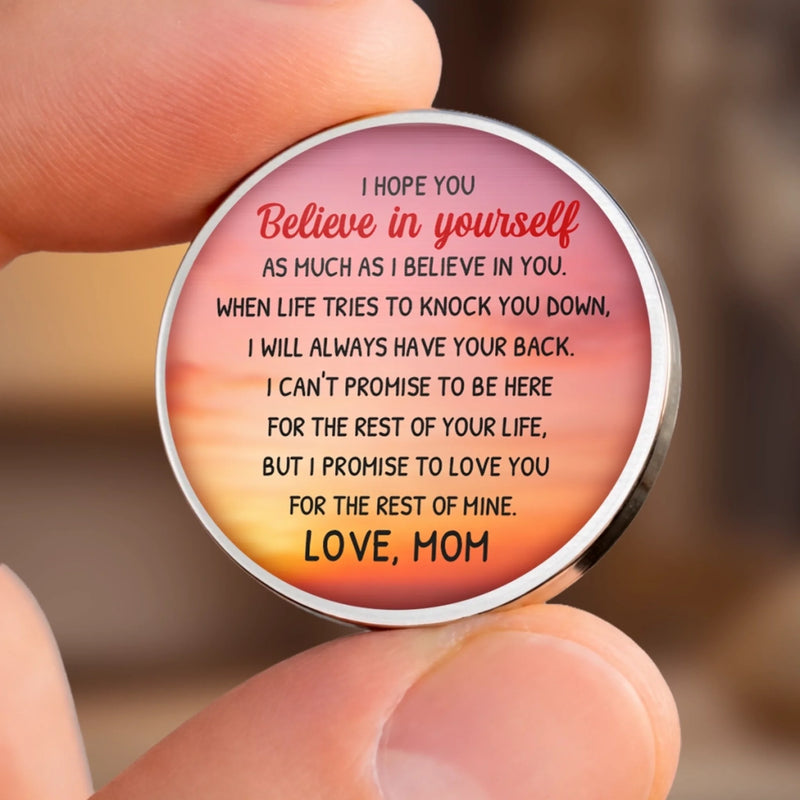 Custom Pocket Hug - Personalized Birthday Gifts For Mom, Son - My Son My Strength