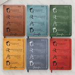 Custom Leather Writing Journal - Personalized Graduation Gifts For Graduates - Your Next Chapter Begins
