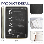 Custom Leather Writing Journal - Personalized Graduation Gifts For Graduates - Your Next Chapter Begins