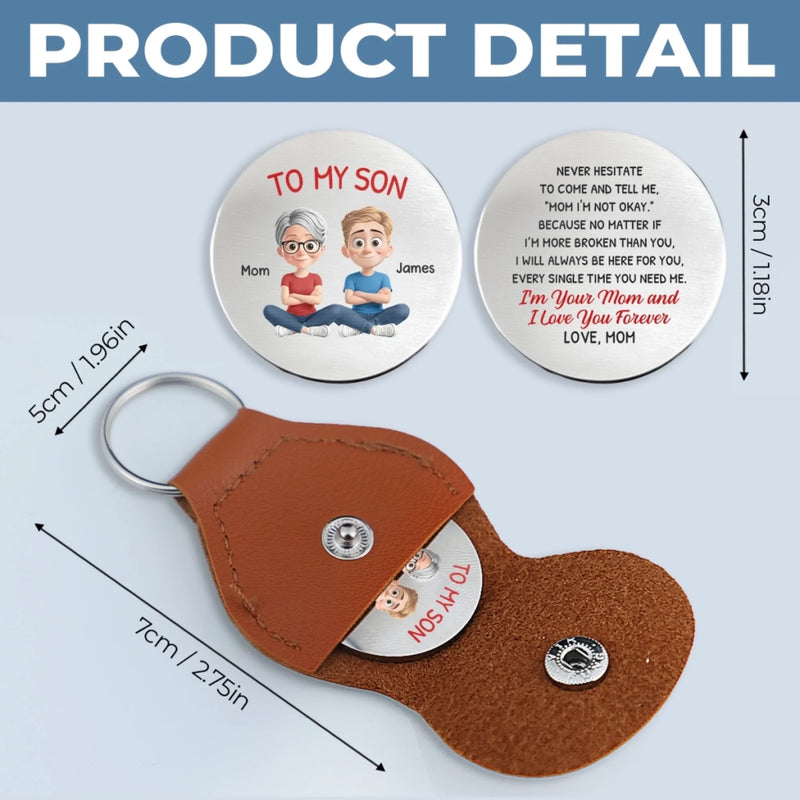 Custom Pocket Hug - Personalized Birthday Gifts For Mom, Son - Home Is Mom’s Hug
