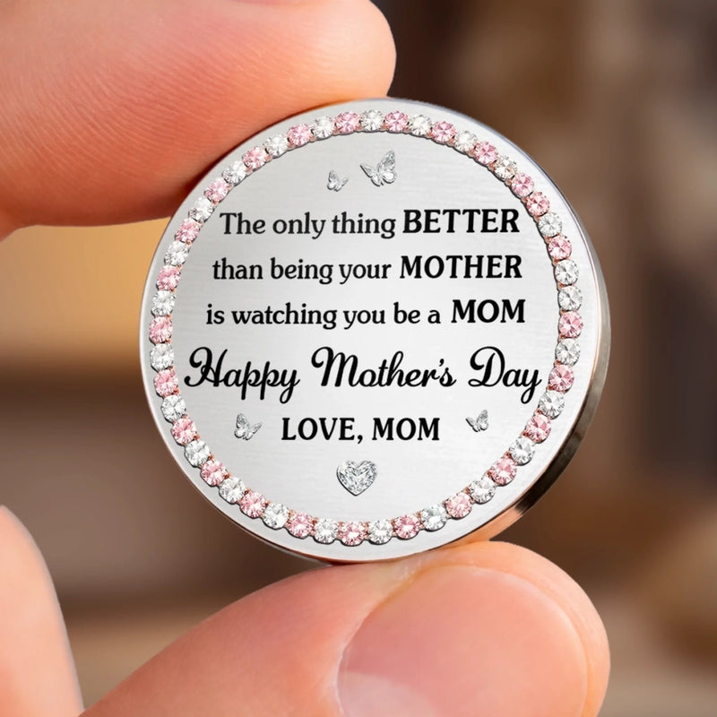 Custom Pocket Hug - Personalized Mother's Day Birthday Gifts For Daughter - A Mother’s Proudest Moment