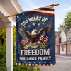 Custom Flag - Personalized America 250th Anniversary Gifts For Mom, Dad, Brother, Sister, Kids - Family Is Our Home