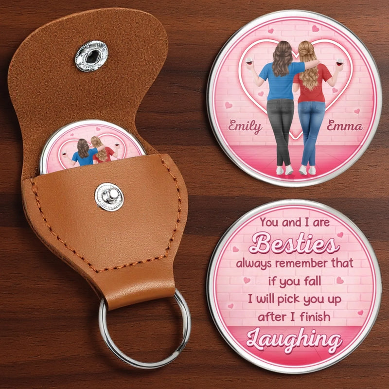 Custom Pocket Hug - Personalized Best Friend Birthday Gifts For Women, Besties, Sisters, BFF - Forever My Chaos Twin