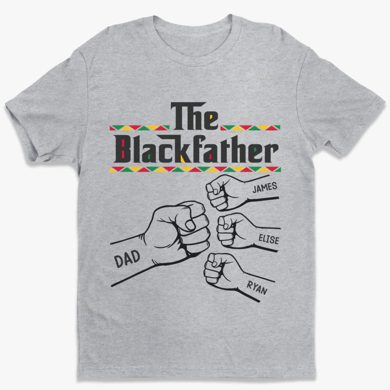 Custom Unisex T-shirt, Premium T-shirt, Hoodie - Personalized Father's Day Birthday Gifts For Dad, Grandpa - The Blackfather
