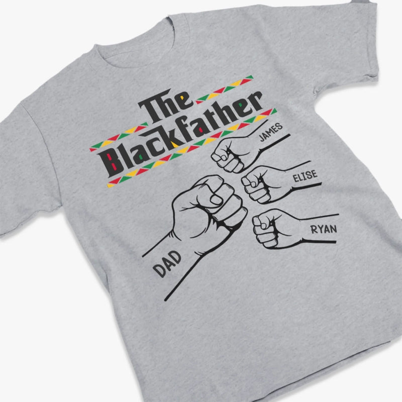 Custom Unisex T-shirt, Premium T-shirt, Hoodie - Personalized Father's Day Birthday Gifts For Dad, Grandpa - The Blackfather