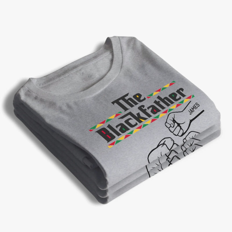 Custom Unisex T-shirt, Premium T-shirt, Hoodie - Personalized Father's Day Birthday Gifts For Dad, Grandpa - The Blackfather