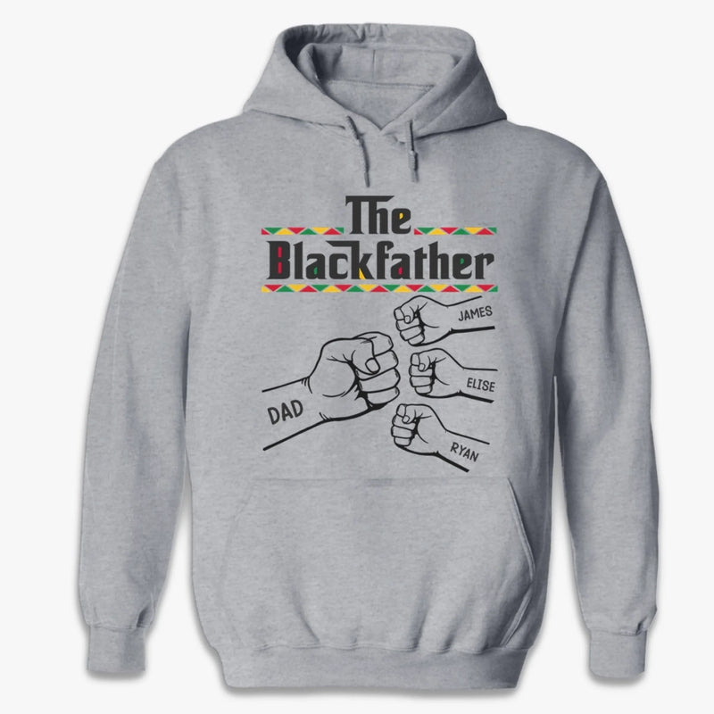 Custom Unisex T-shirt, Premium T-shirt, Hoodie - Personalized Father's Day Birthday Gifts For Dad, Grandpa - The Blackfather
