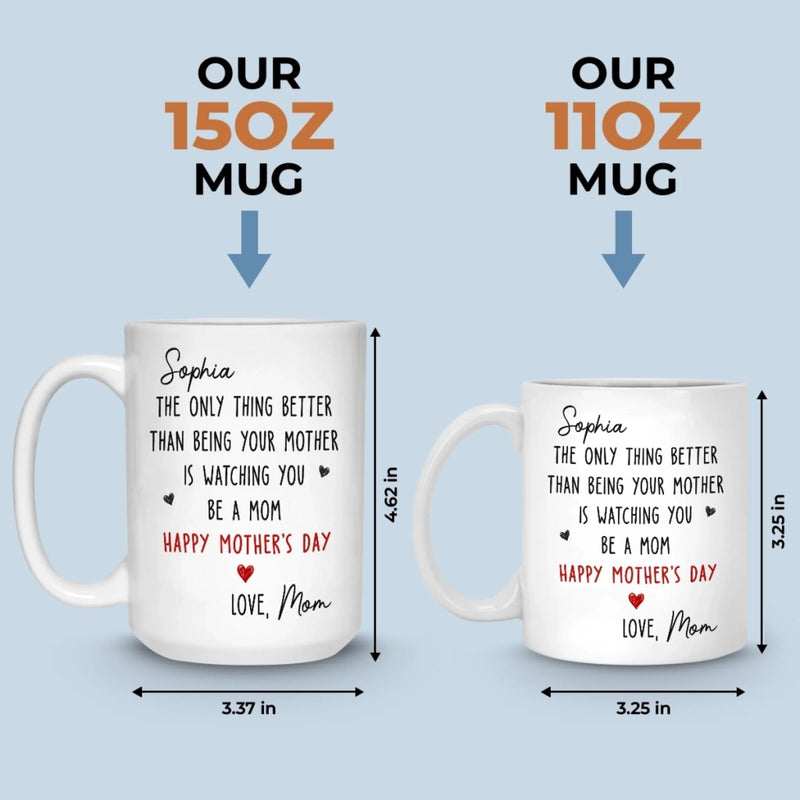 Custom Mug - Personalized Morher's Day Birthday Gifts For Daughter - Proud Of The Woman You Are