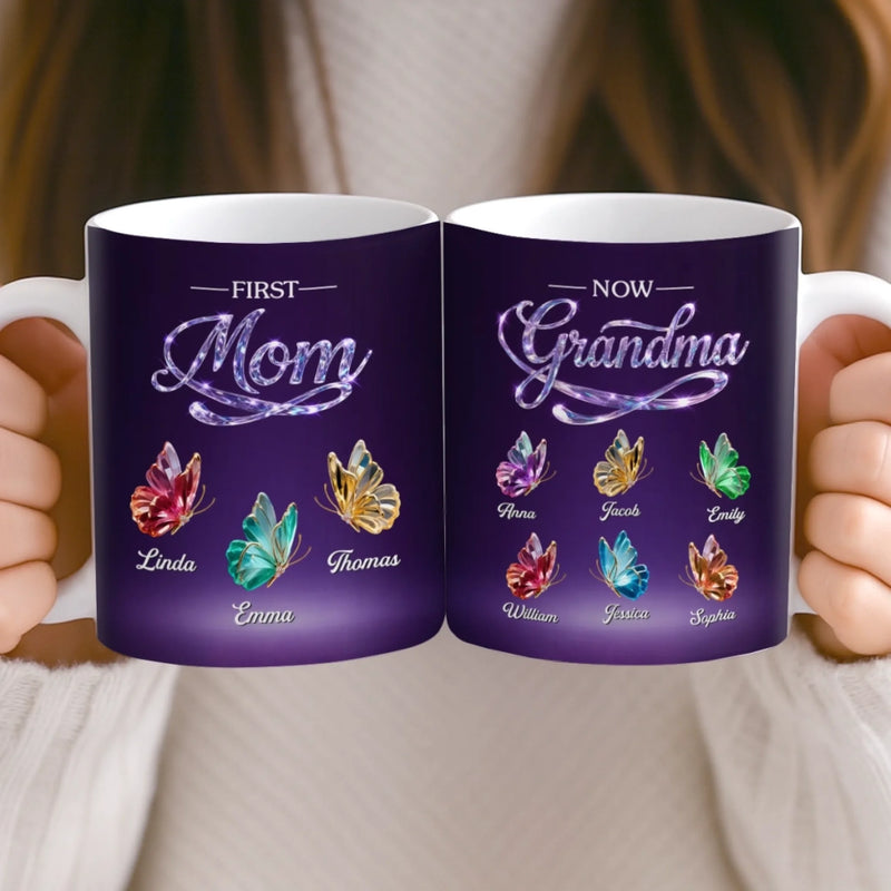 Custom Mug - Personalized Mother's Day Gifts For Mom, Grandma - Mom And Grandma Forever
