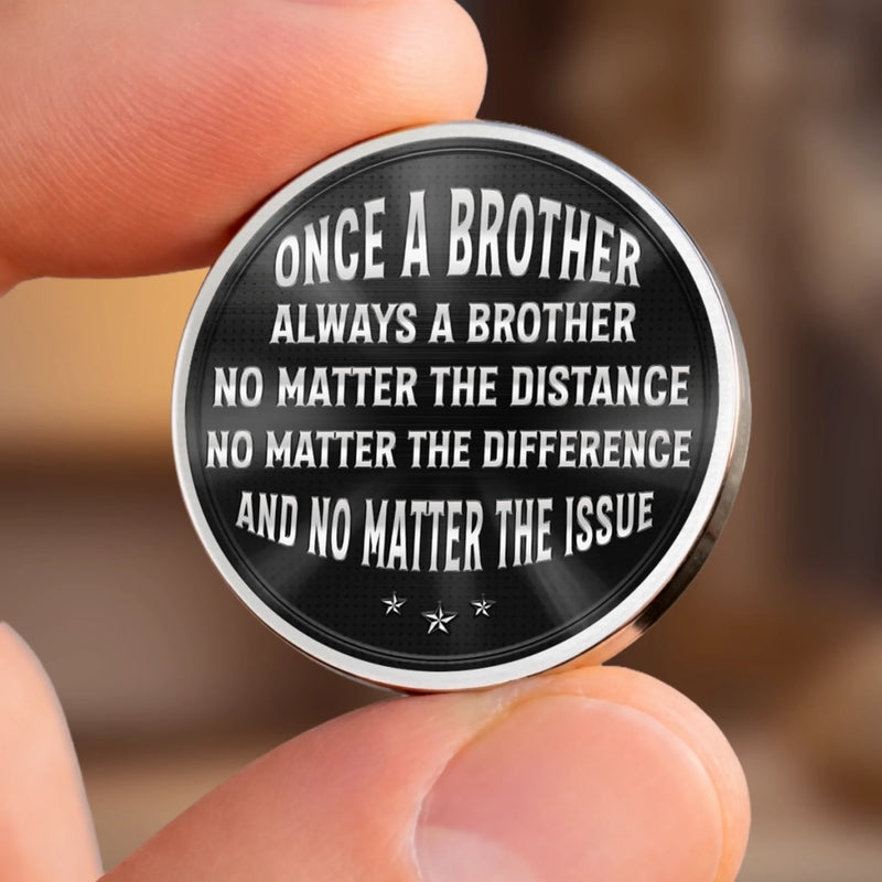 Custom Pocket Hug - Personalized Birthday Gifts For Brother - Brothers Through Every Storm