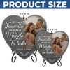 Piedra Decorativa En Forma De Corazón Con Foto Y Base – Regalo De Aniversario De Boda Personalizado Para Esposo Y Esposa – Mi Gran Amor