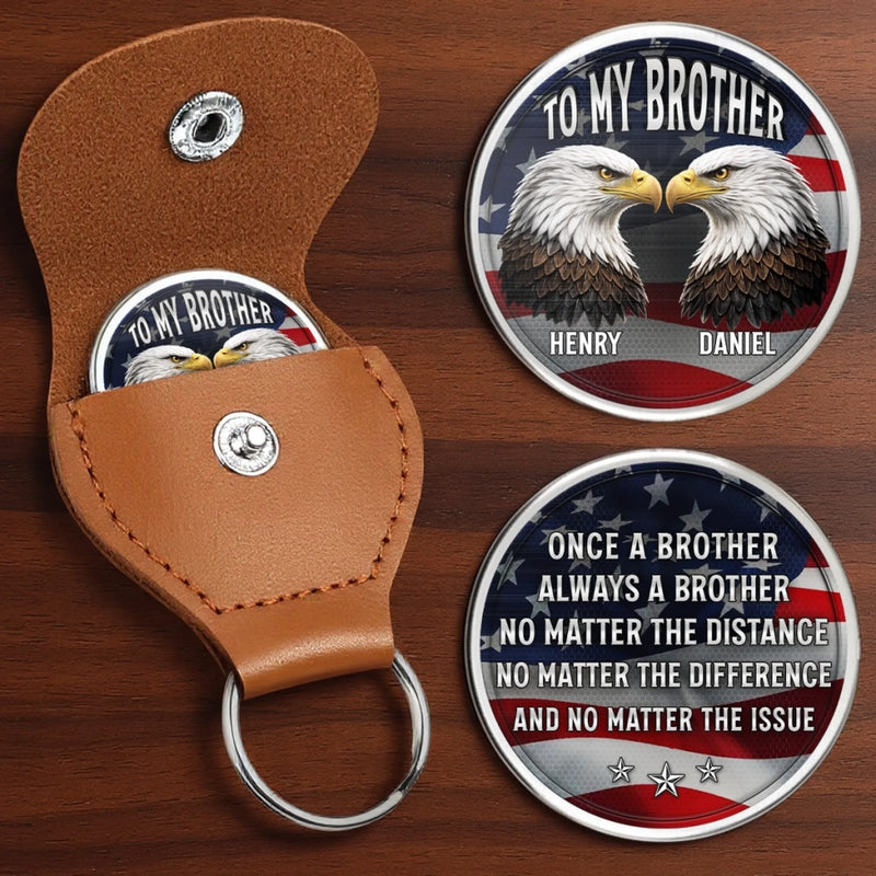 Custom Pocket Hug - Personalized Birthday Gifts For Brother - United We Stand Brothers