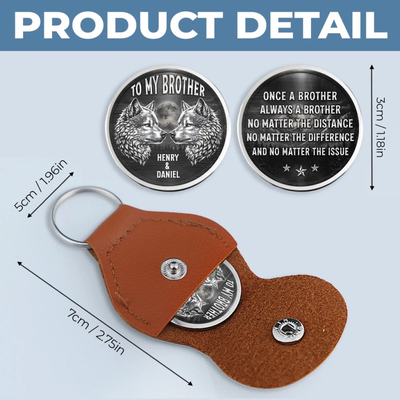 Custom Pocket Hug - Personalized Birthday Gifts For Brother - Brothers Built To Last