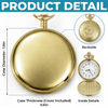 Custom Pocket Watch - Personalized Birthday Gifts For Brother - True Brotherhood Never Ends