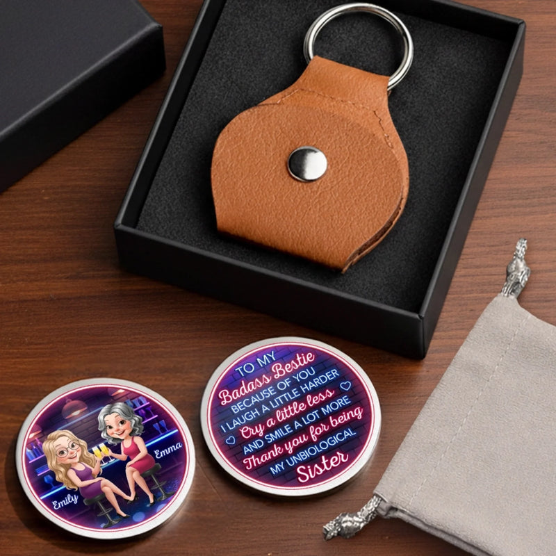 Custom Pocket Hug - Personalized Best Friend Birthday Gifts For Women, Besties, Sisters, BFF - Chaos Coordinator