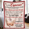 Manta Personalizada – Regalos Personalizados de Aniversario y Boda para Esposo y Esposa, Para Él y Para Ella – Juntos Se Siente Perfecto