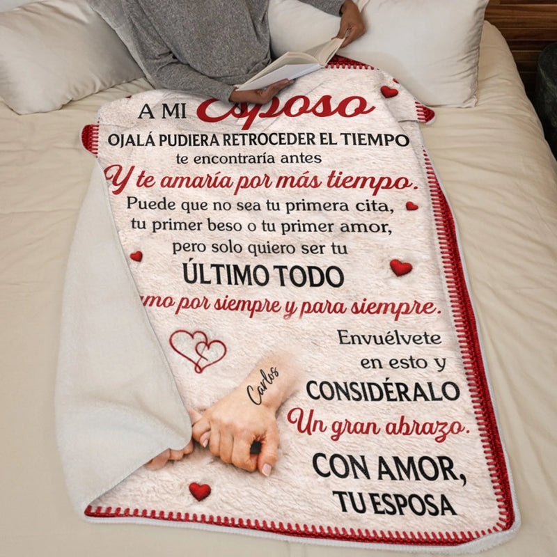 Manta Personalizada – Regalos Personalizados de Aniversario y Boda para Esposo y Esposa, Para Él y Para Ella – Juntos Se Siente Perfecto
