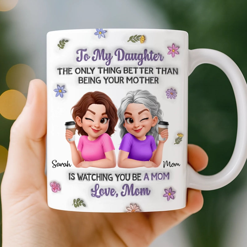 Custom 3D Inflated Effect Printed Mug - Personalized Mother's Day Gifts For Mom, Daughter - Love Beyond Words