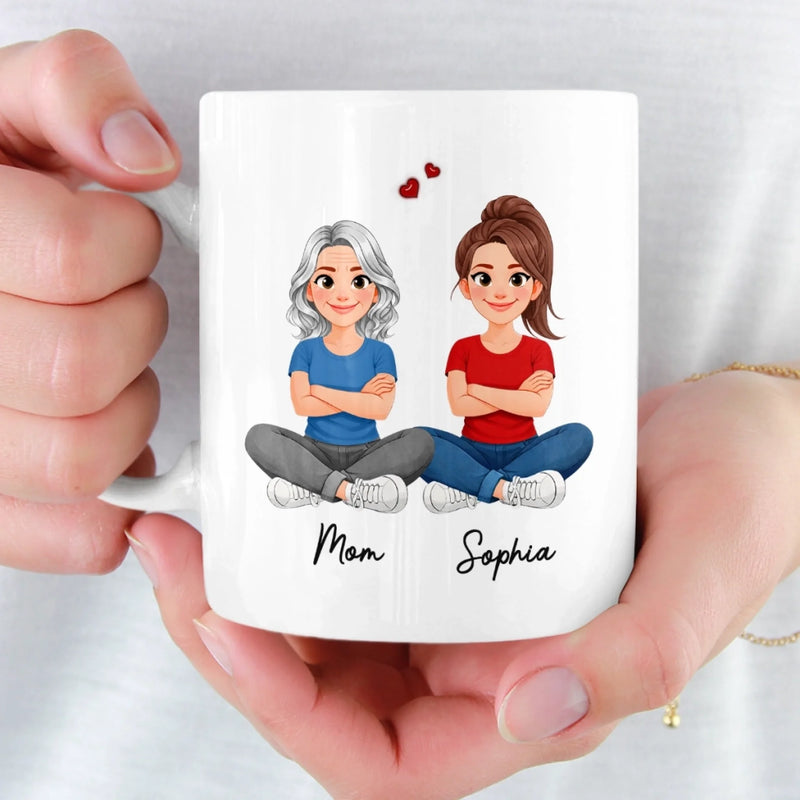 Custom 3D Inflated Effect Printed Mug - Personalized Mother's Day Gifts For Mom, Daughter - Mom And Daughter Always