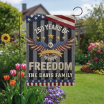 Custom Flag - Personalized America 250th Anniversary Gifts For Family - United By History And Hope