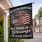 Custom Flag - Personalized America 250th Anniversary Gifts For Family - Stars Shine With Pride